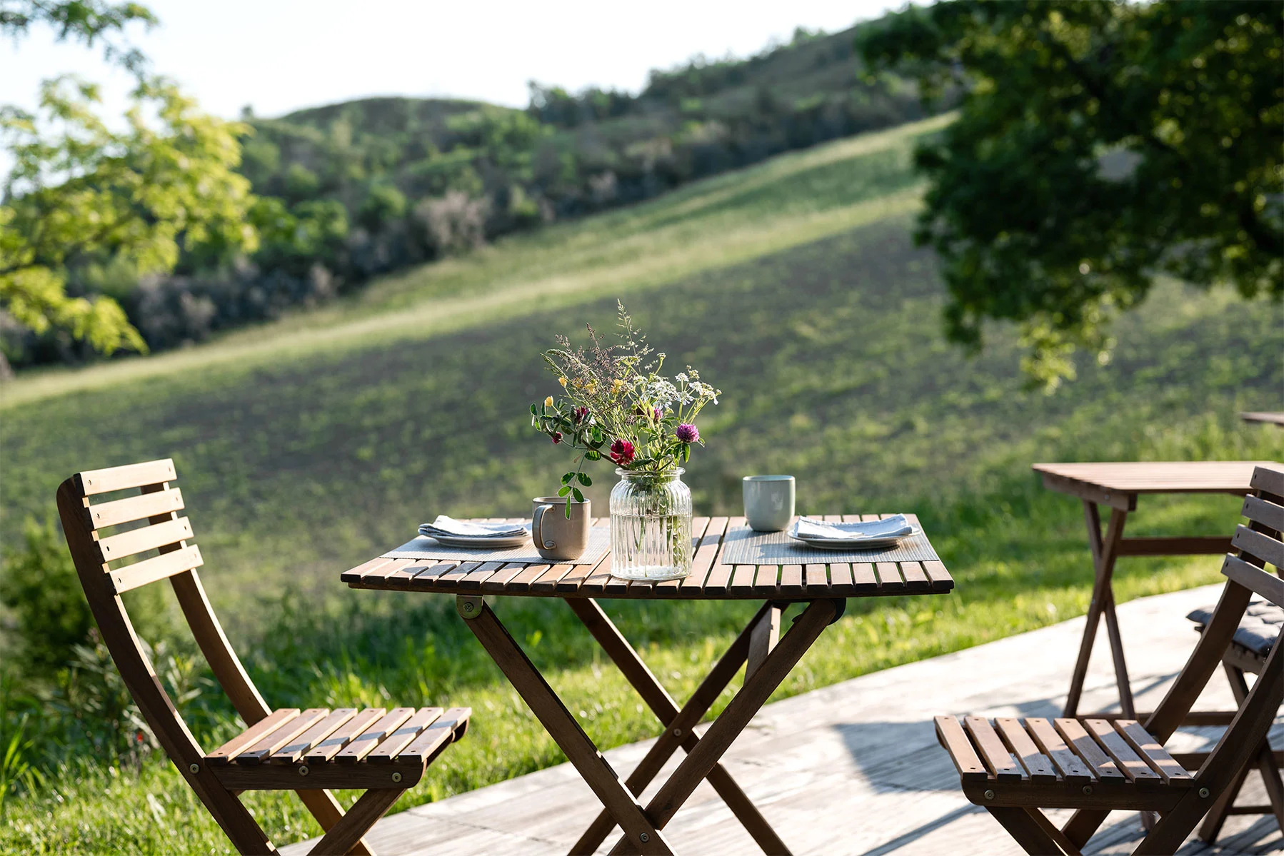 la colazione al Glamping Bertinoro