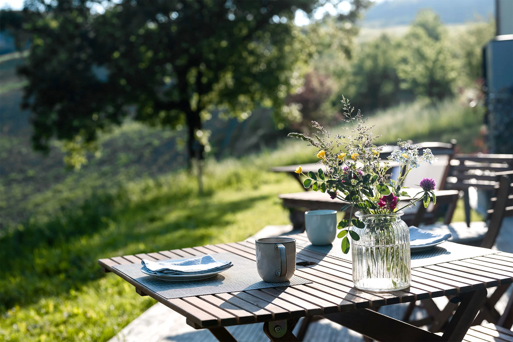 la colazione al Glamping Bertinoro
